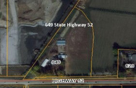 A satellite map image of St. Scholastica