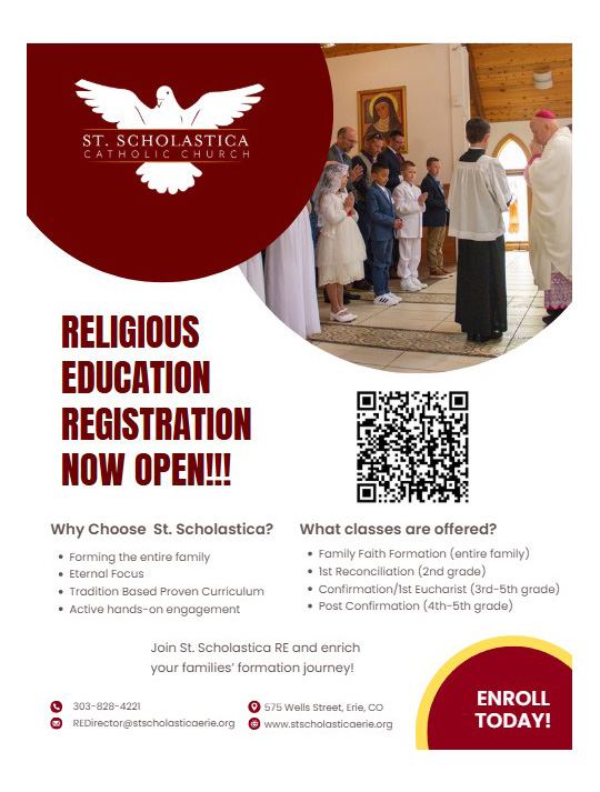Faith Formation Registration Graphic 2025 Narrow